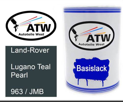 Land-Rover, Lugano Teal Pearl, 963 / JMB: 500ml Lackdose, von ATW Autoteile West.